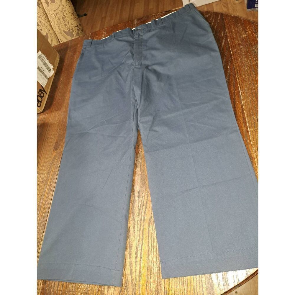New Vintage 46x30 Sears Roebucks Blue Perma Prest Full Fit Pants